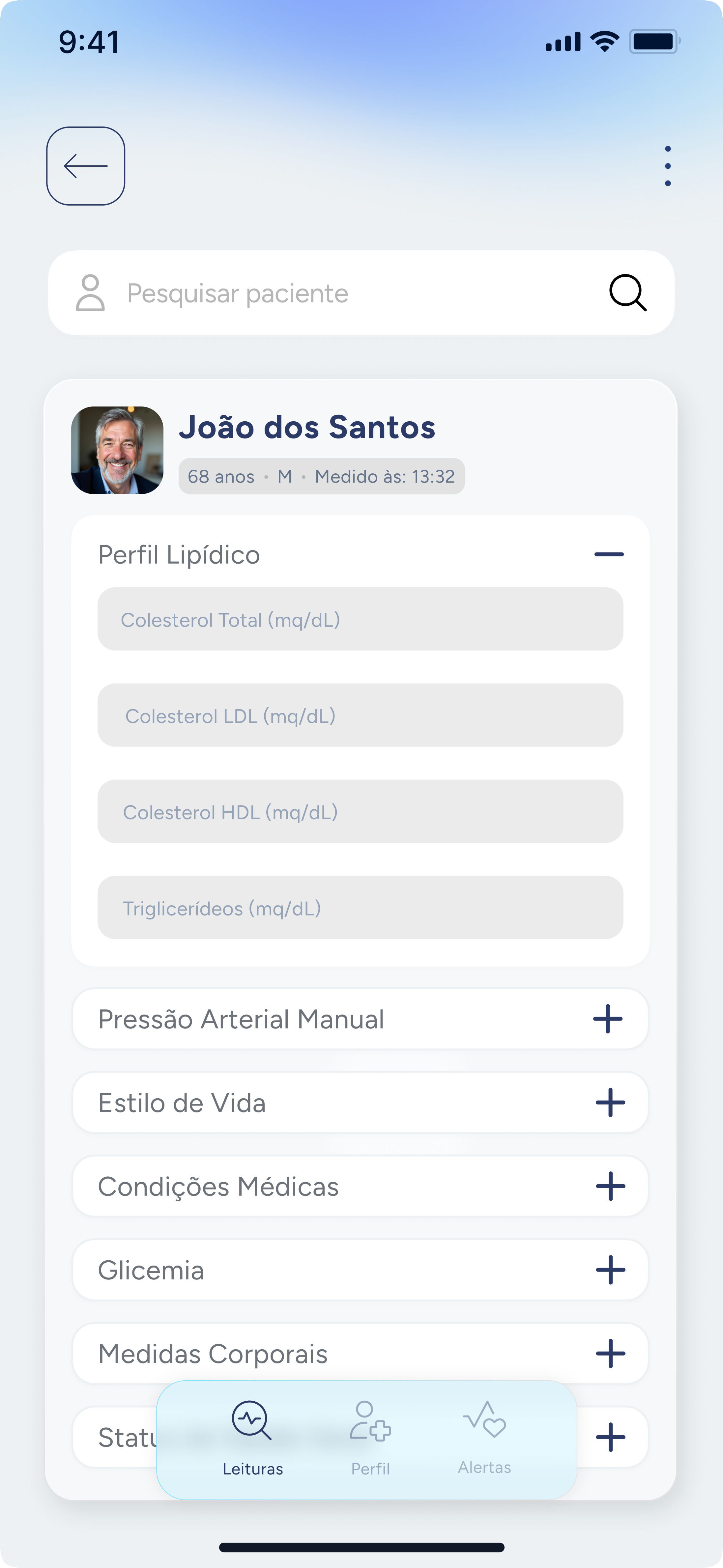 Perfil Paciente Form