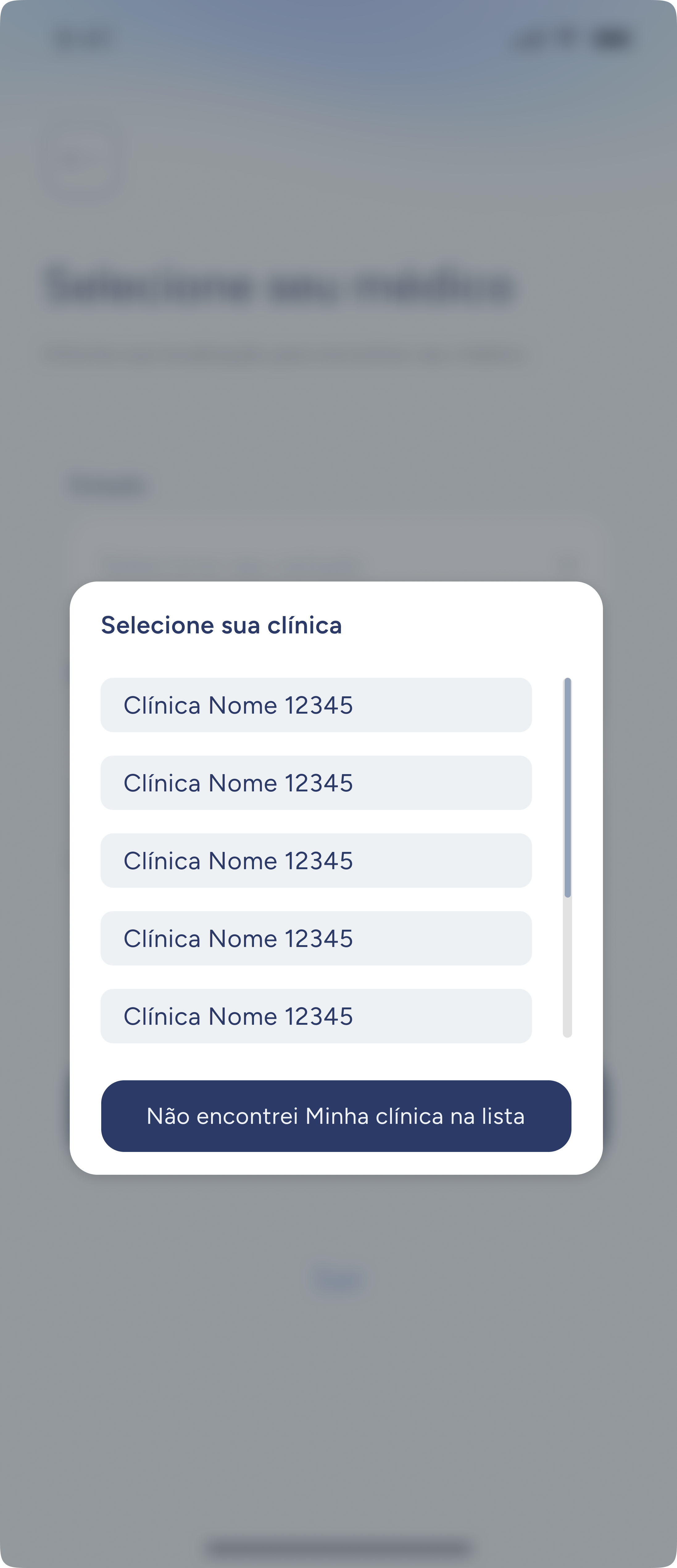 Selecionar Clínica