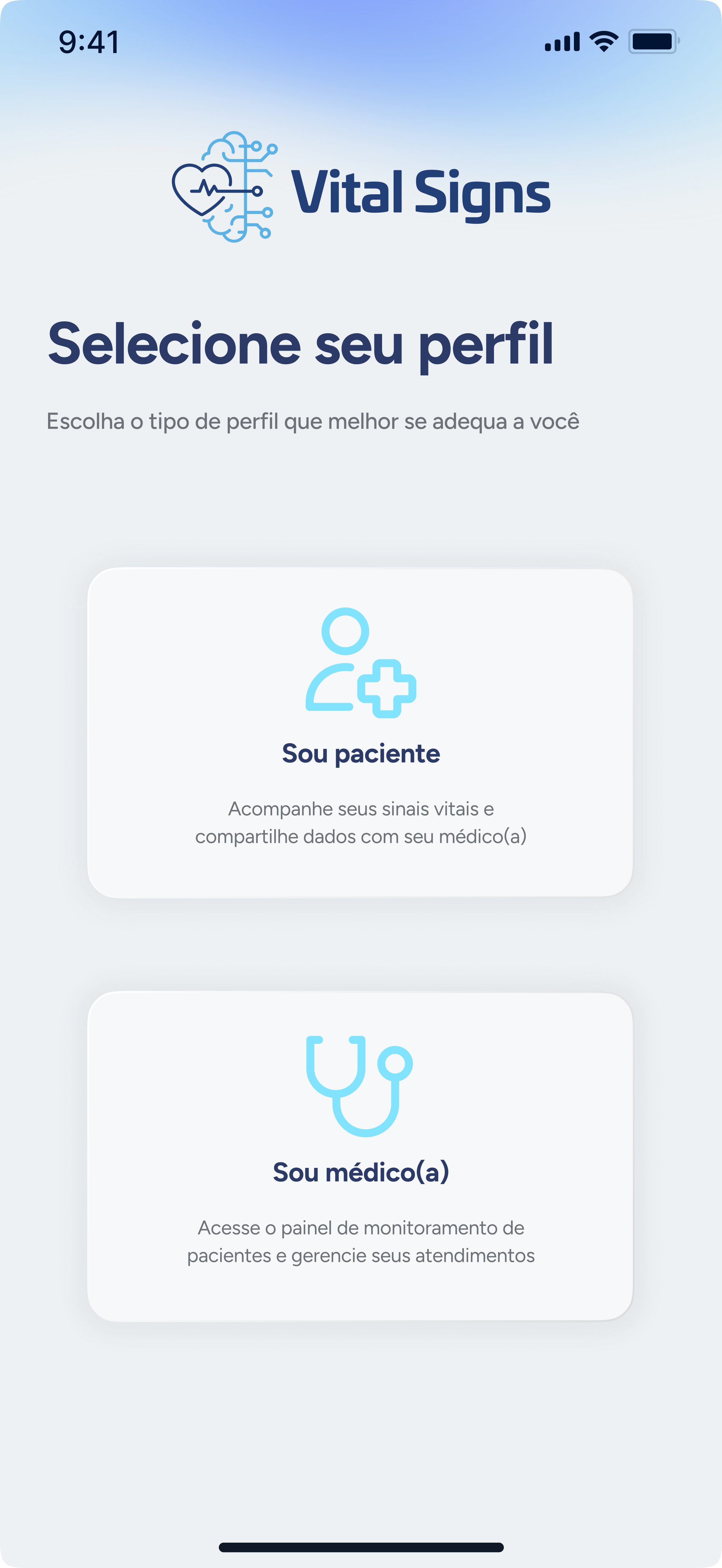 Selecione Perfil